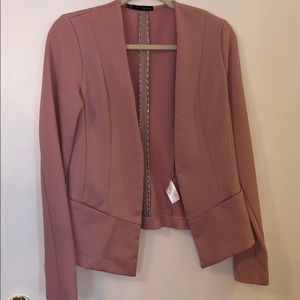 Pink Textured Blazer